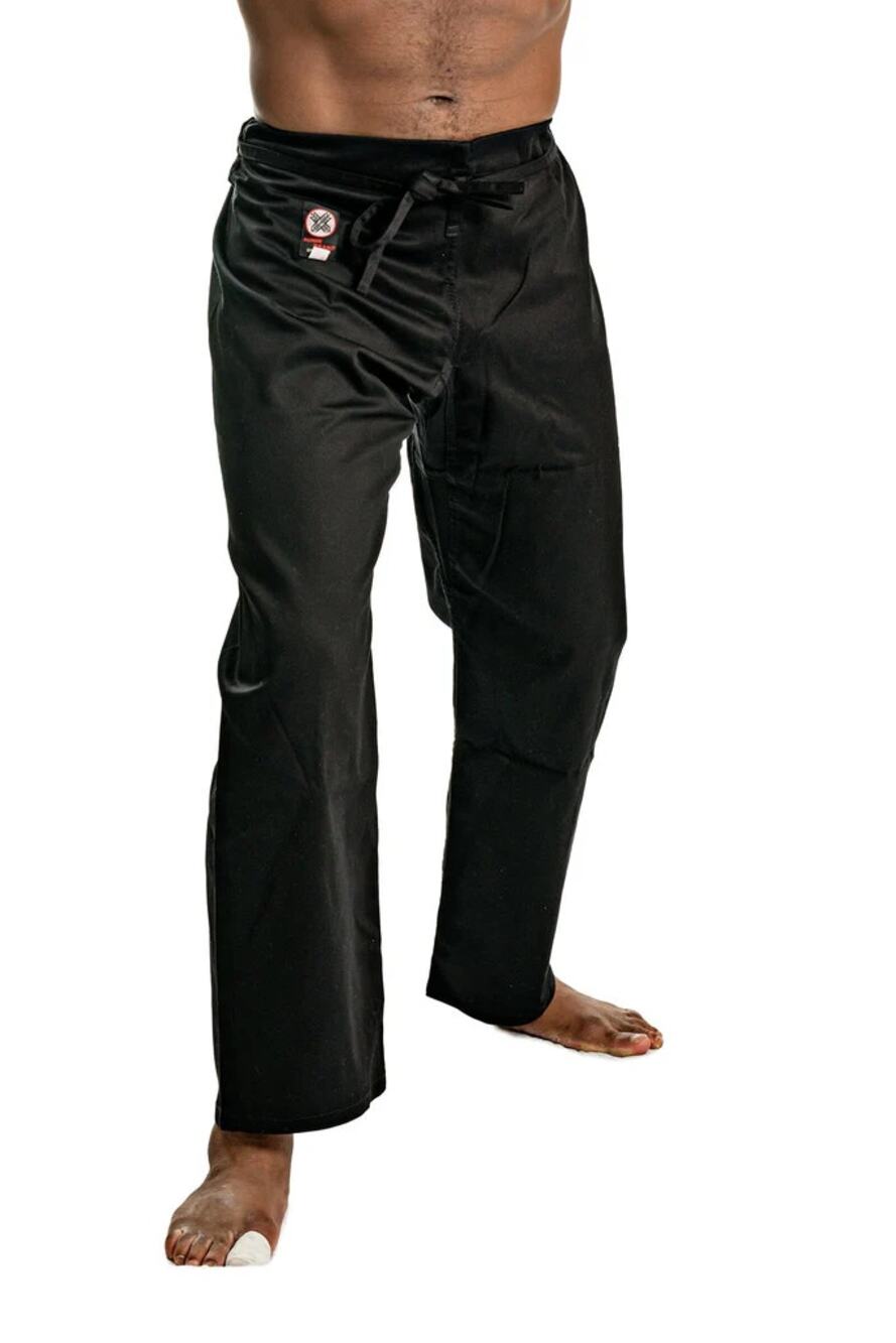 Ronin Brand Black Medium Weight Karate Pants Adults Size 4 145-175 lbs 5'6"-5'8"